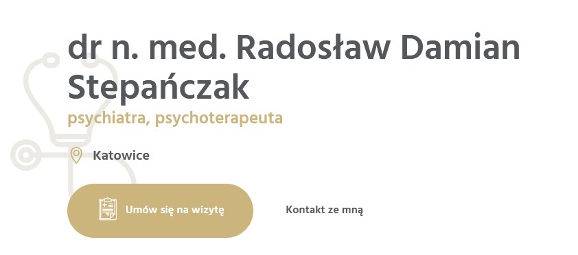 Damian Stepańczak Gabinet Psychiatrii i Psychoterapii Katowice