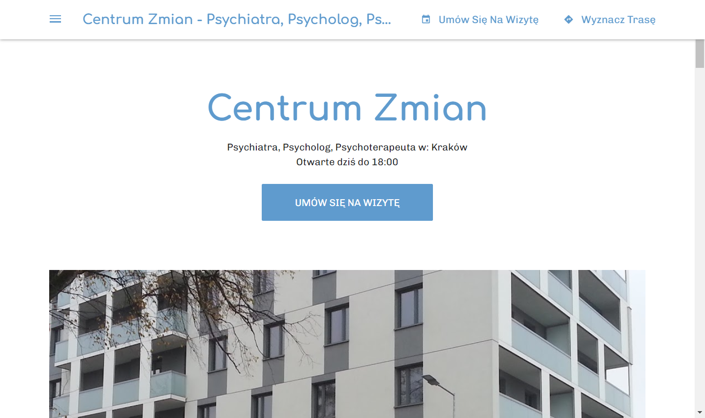 Centrum Zmian - Psychiatra, Psycholog, Psychoterapeuta.