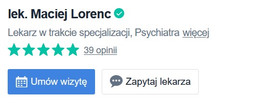 Psychiatra Maciej Lorenc