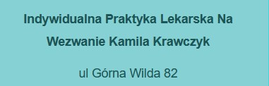 Kamila Krawczyk Indywidualna Specjalistyczna Praktyka Lekarska Poznań