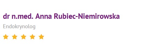 Dr n.med. Anna Rubiec-Niemirowska – Endokrynolog Warszawa