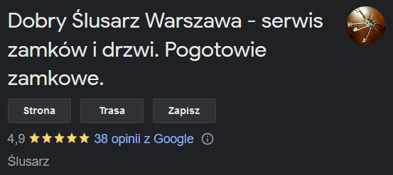 Dobry 艢lusarz Warszawa 鈥� Serwis Zamk贸w i Drzwi. Pogotowie Zamkowe